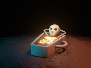 coffin cup Modelo 3D