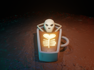 coffin cup Modelo 3D