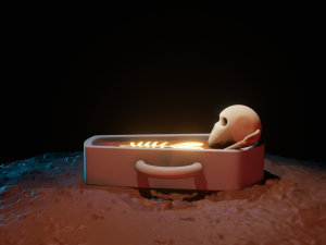 coffin cup Modelo 3D