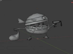 burger heist - stylized character 3D Model