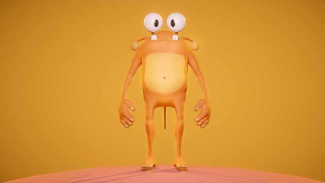 stylized creature 3D Model .c4d .max .obj .3ds .fbx .stl .blend 