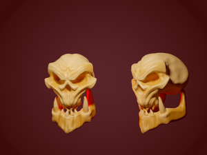 stylized skulls collection 3D Print Model
