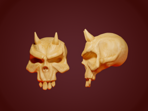 stylized skulls collection 3D Print Model