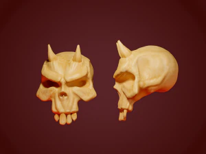 stylized skulls collection 3D Print Model