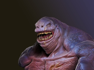 cave troll 3d print 1-4 scale 3Dプリントモデル