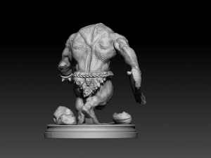 cave troll 3d print 1-4 scale 3Dプリントモデル