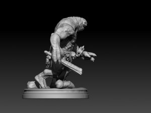 cave troll 3d print 1-4 scale 3Dプリントモデル