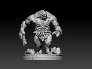 cave troll 3d print 1-4 scale 3Dプリントモデル