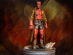 hellboy miniature Model Cetak 3D