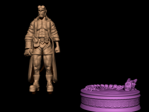 hellboy miniature Model Cetak 3D