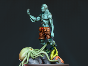 abe sapien sea creature miniature 3d print model Model Cetak 3D