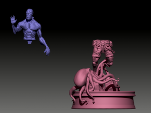 abe sapien sea creature miniature 3d print model Model Cetak 3D