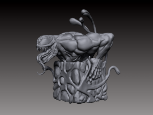venom x cube miniature sculpt 3d print model 3D Принт Модель