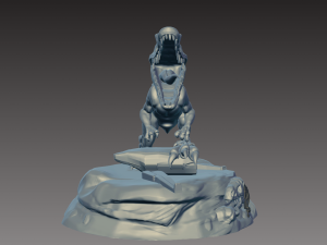 spinosaurus miniature print also with textures two versions 3d print model 3D Model