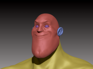 stylized superhero base mesh 3D Модель