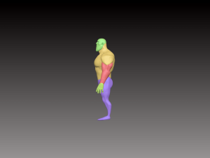 stylized superhero base mesh 3D Модель