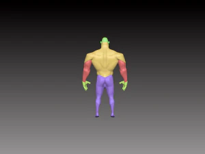 stylized superhero base mesh 3D Model