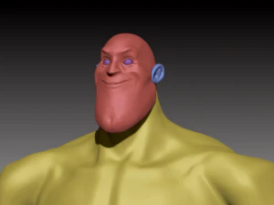 stylized superhero base mesh 3D Model