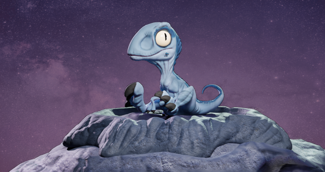 baby blue miniature from jurassic world 3Dプリントモデル .c4d .max .obj .3ds .fbx .stl .blend 