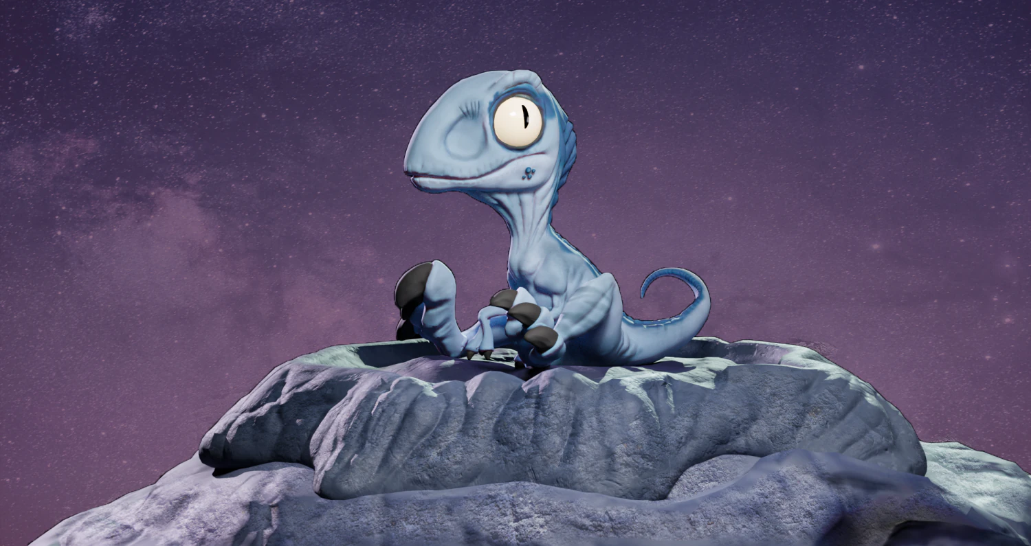 baby blue miniature from jurassic world 3D Print Model .c4d .max .obj .3ds .fbx .stl .blend 
