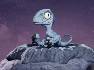 baby blue miniature from jurassic world 3D-printmodel