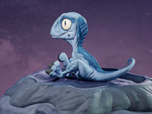 baby blue miniature from jurassic world 3D Print Model