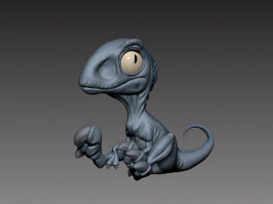 baby blue miniature from jurassic world 3D Print Model