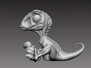 baby blue miniature from jurassic world 3D Print Model