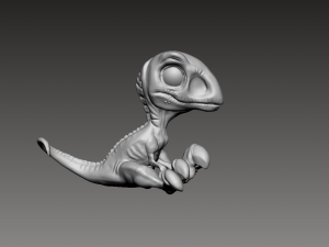 baby blue miniature from jurassic world 3Dプリントモデル
