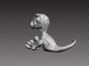 baby blue miniature from jurassic world 3D Print Model