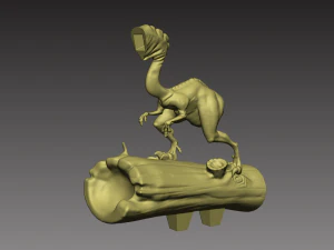 stylized dinosaur compsognathus 3d print model 3D Print Model