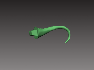 stylized dinosaur compsognathus 3d print model 3Dプリントモデル