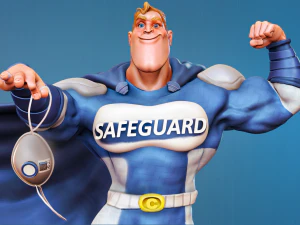 Modello di stampa 3D della statuetta supereroe vs covid Modello di stampa 3D