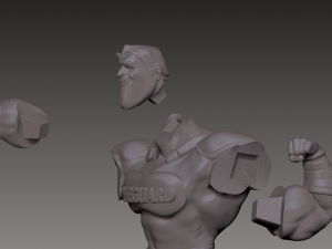 superhero vs covid figurine 3d print model 3D 프린트 모델