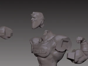 superhero vs covid figurine 3d print model 3D Print Model