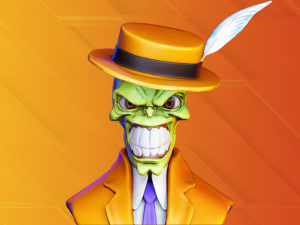 the mask jim carrey bust 3d print model 3D-printmodel