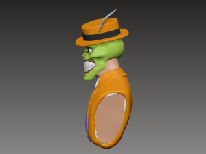 the mask jim carrey bust 3d print model 3D Print Model