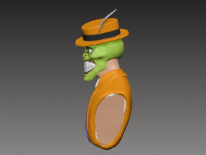 the mask jim carrey bust 3d print model 3D Print Model