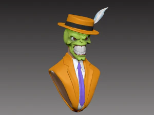 the mask jim carrey bust 3d print model 3D Print Model