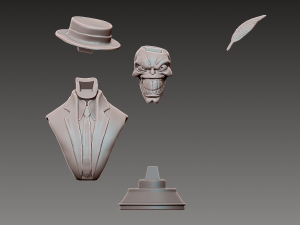 the mask jim carrey bust 3d print model 3D Print Model