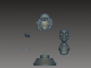 dustin with his pet - bust stranger things 3D प्रिंट मॉडल