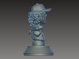 dustin with his pet - bust stranger things 3D प्रिंट मॉडल