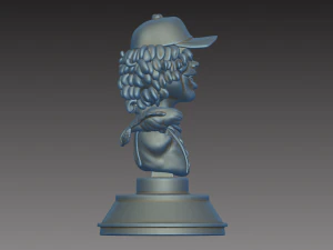 dustin with his pet - bust stranger things 3D Print Model