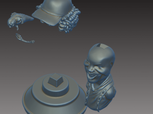 dustin with his pet - bust stranger things 3D प्रिंट मॉडल