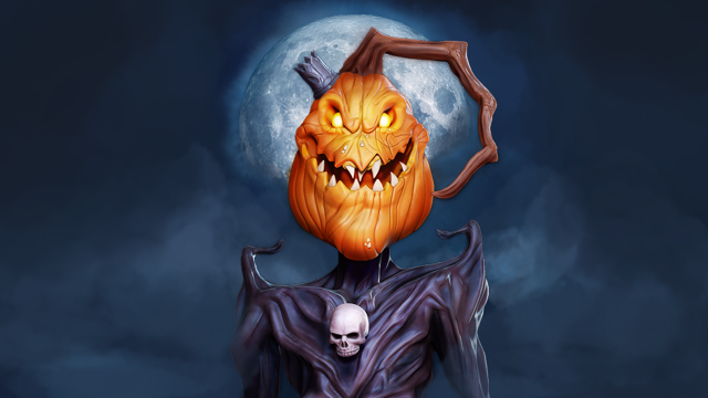 pumpkin king halloween special 3d print model 3Dプリントモデル .c4d .max .obj .3ds .fbx .stl .blend 
