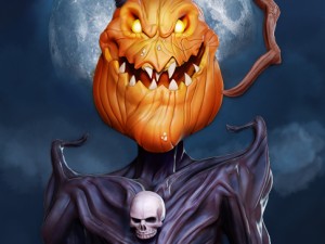 pumpkin king halloween special 3d print model 3Dプリントモデル