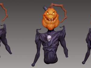 pumpkin king halloween special 3d print model 3Dプリントモデル