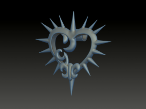 heart pendant 3d print model 3D-printmodel