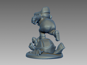 Mario and Luigi Miniature Figurines Model Cetak 3D