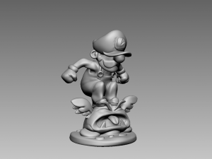 Mario and Luigi Miniature Figurines Model Cetak 3D